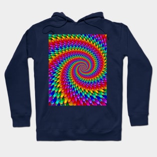 Colored Spiral Hoodie